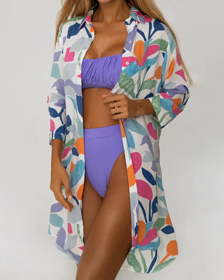 Daniela - Long Shirt Swim Cover-Up