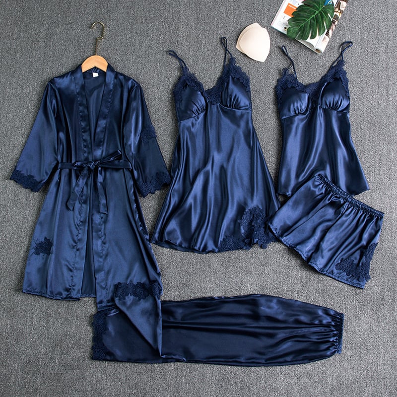 Emirae - Five-Piece Ice Silk Nightgown