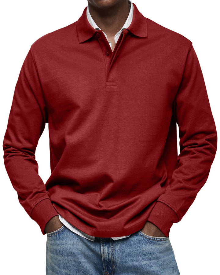 Ethan - Soft-Touch Long-Sleeve Polo