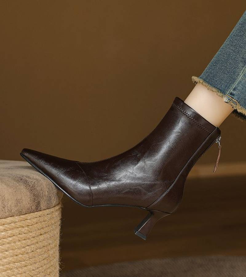 Amelia - Refined Heeled Ankle Boots