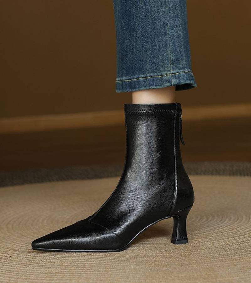 Amelia - Refined Heeled Ankle Boots
