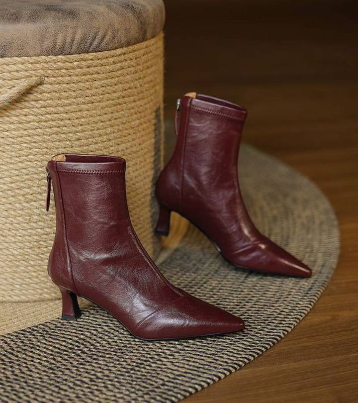 Amelia - Refined Heeled Ankle Boots