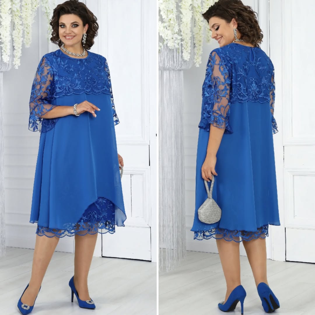 Lirona - Elegant Casual Midi Dress