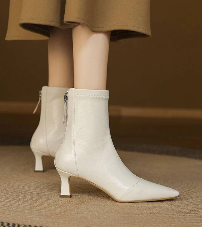 Amelia - Refined Heeled Ankle Boots