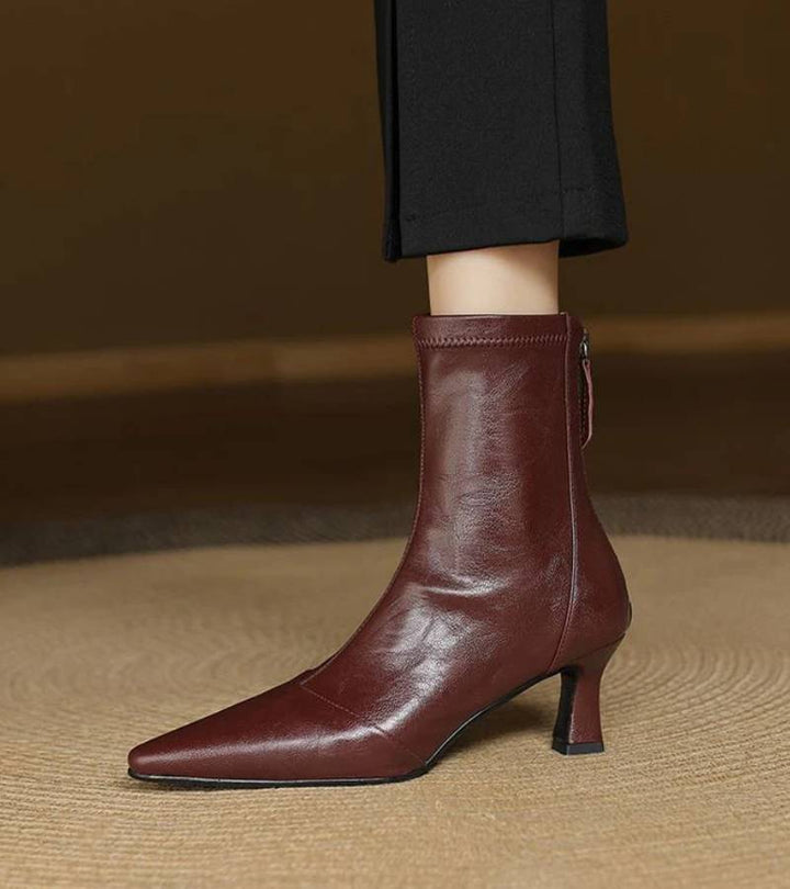 Amelia - Refined Heeled Ankle Boots