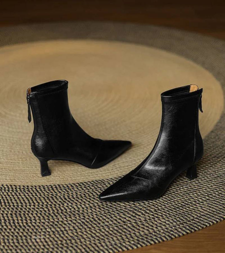 Amelia - Refined Heeled Ankle Boots