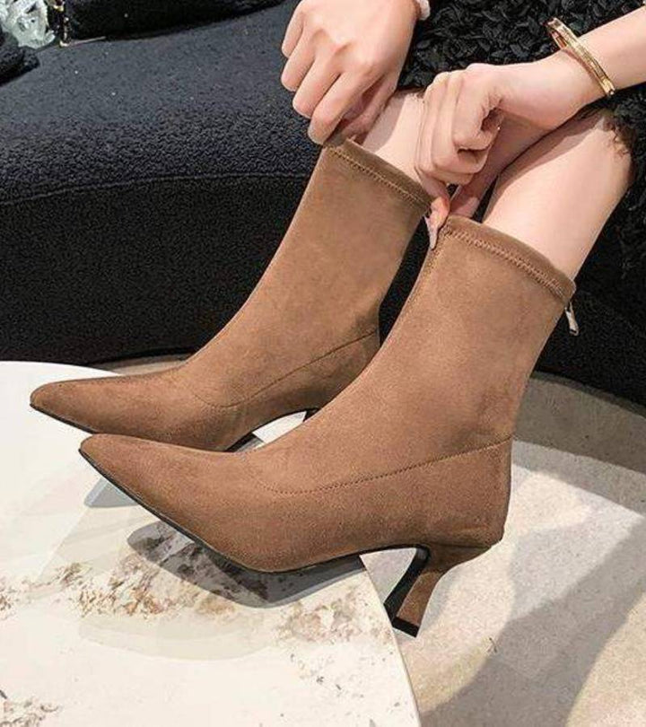 Amelia - Refined Heeled Ankle Boots