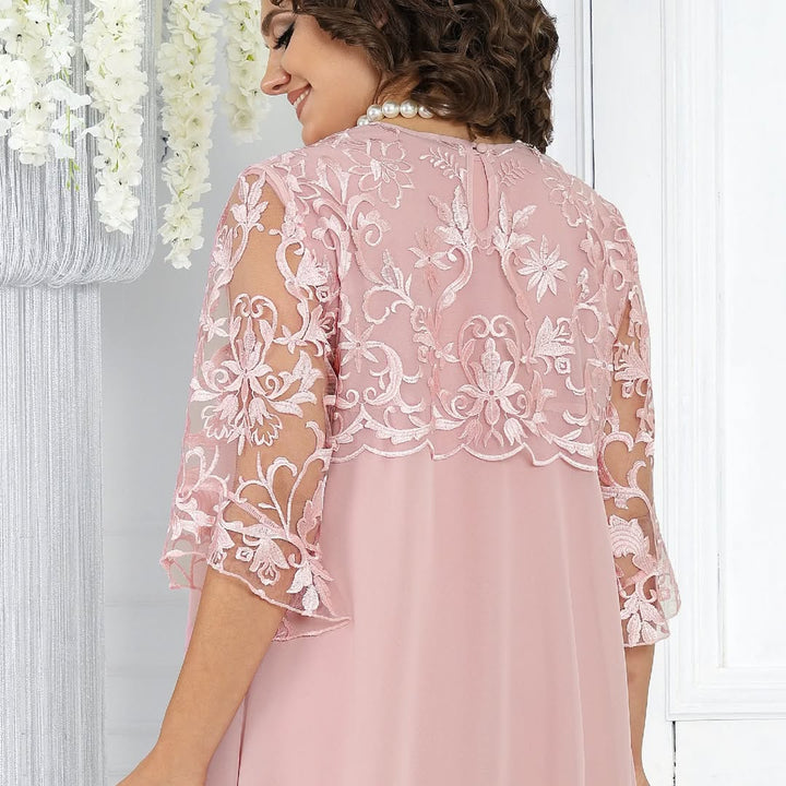 Lirona - Elegant Casual Midi Dress