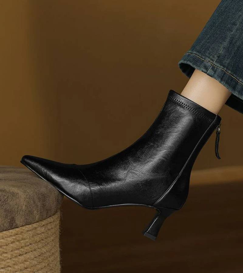 Amelia - Refined Heeled Ankle Boots