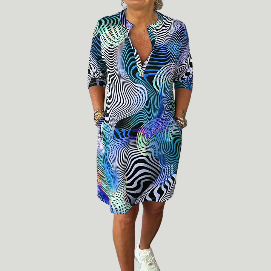 Tialora - Soft-Touch V-Neck Dress