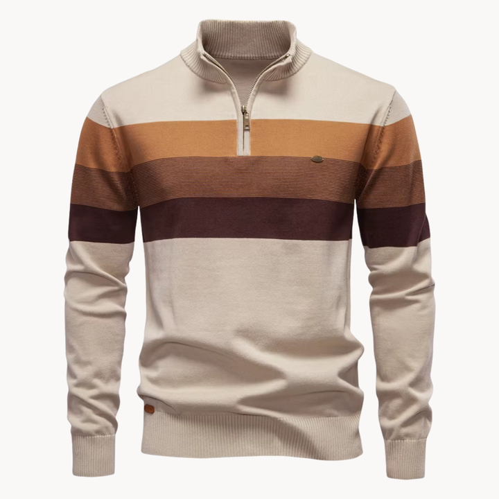 Sylvar - Stretch-Knit Quarter-Zip Sweater