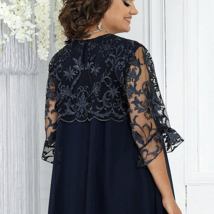 Lirona - Elegant Casual Midi Dress