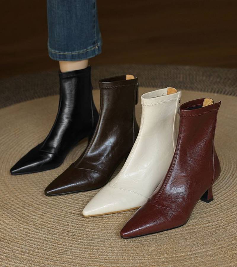 Amelia - Refined Heeled Ankle Boots