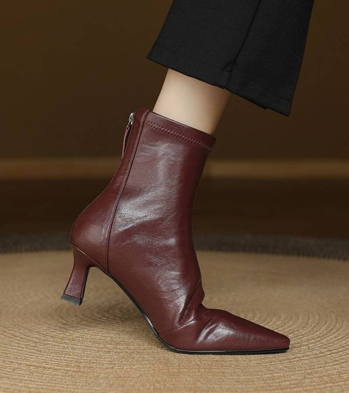 Amelia - Refined Heeled Ankle Boots