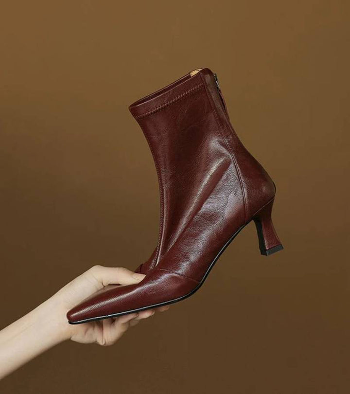 Amelia - Refined Heeled Ankle Boots