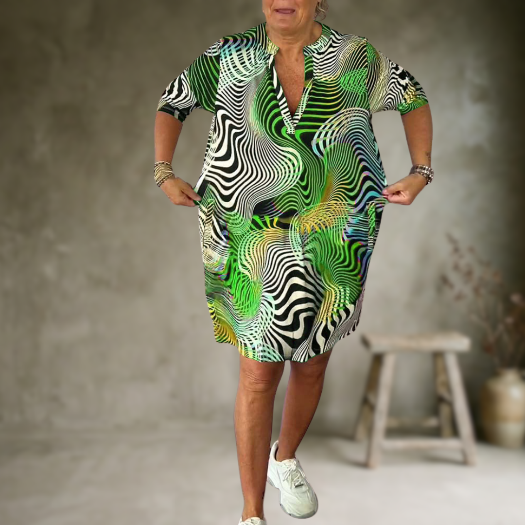 Tialora - Soft-Touch V-Neck Dress