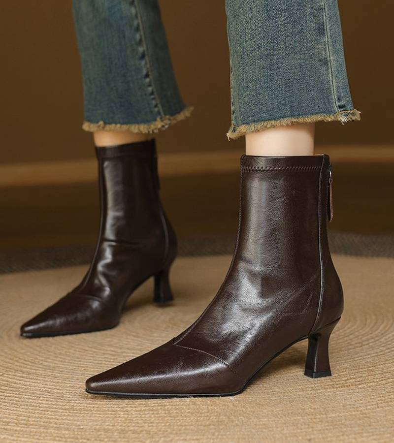 Amelia - Refined Heeled Ankle Boots