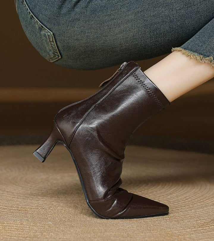 Amelia - Refined Heeled Ankle Boots
