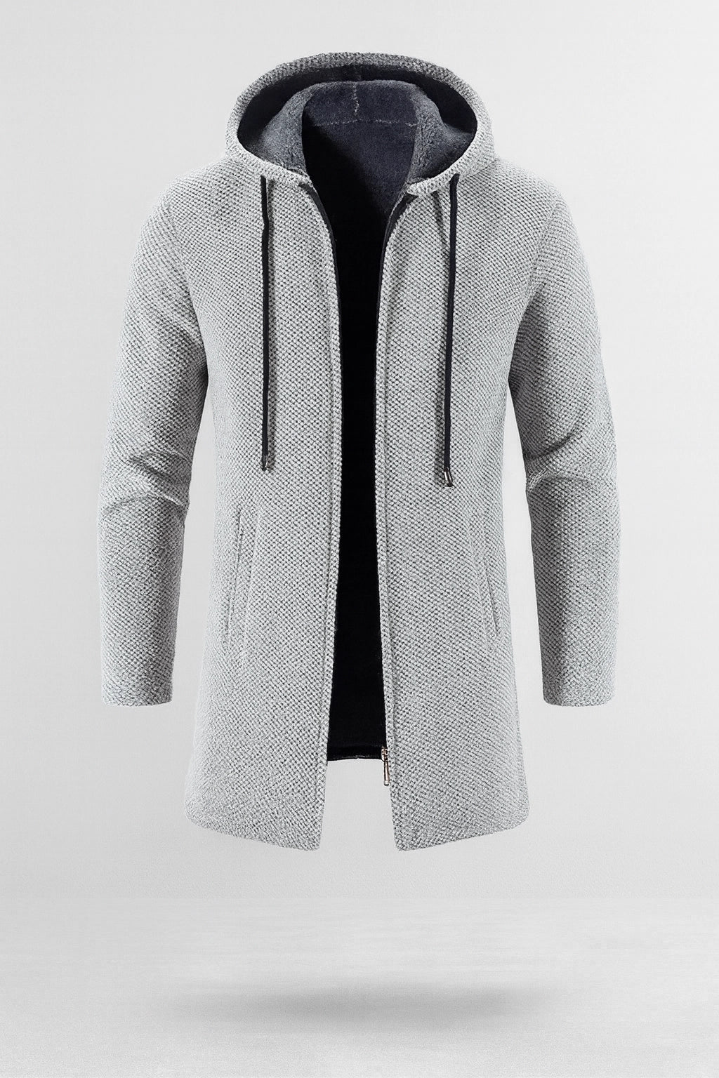 Keldan - Quilted Hooded Cardigan