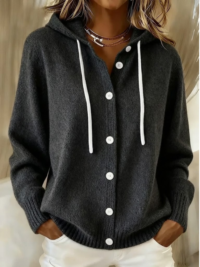 Serae - Stylish Casual Hooded Cardigan