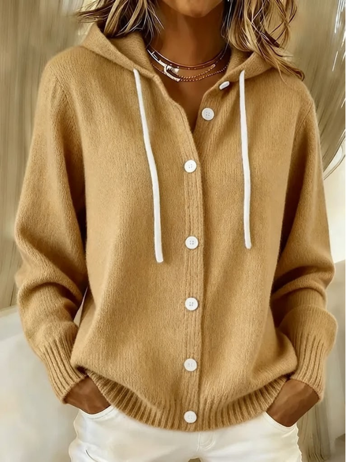 Serae - Stylish Casual Hooded Cardigan