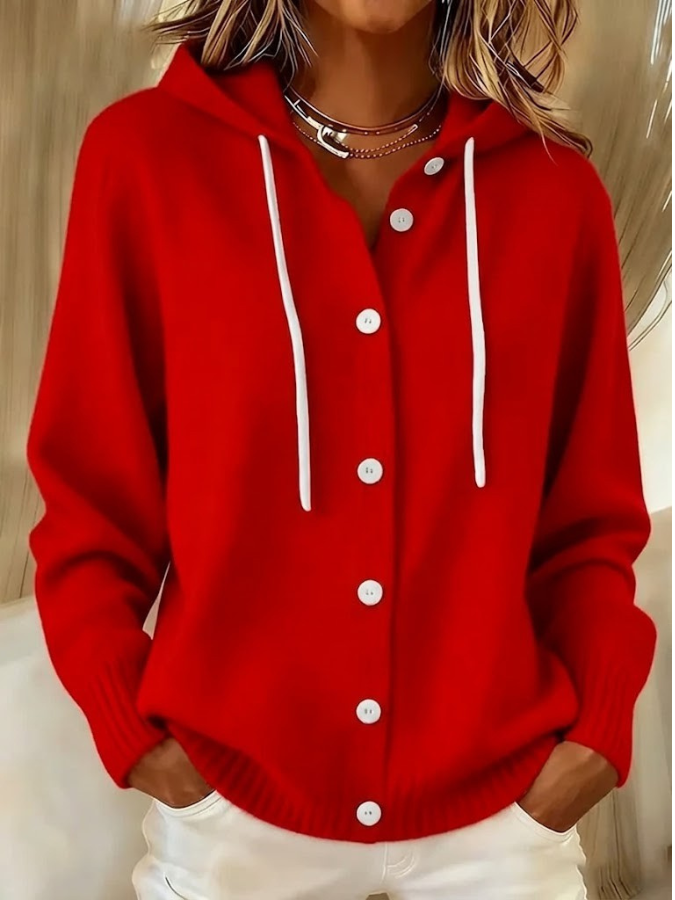 Serae - Stylish Casual Hooded Cardigan