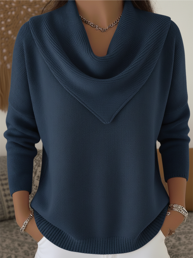 Tavelin - Soft-Touch Waterfall Neck Sweater