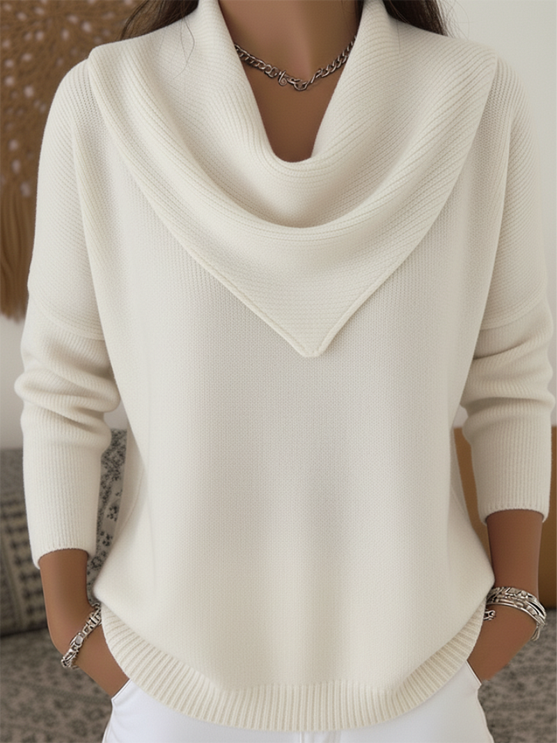 Tavelin - Soft-Touch Waterfall Neck Sweater