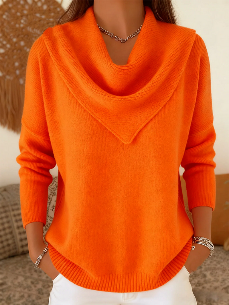 Tavelin - Soft-Touch Waterfall Neck Sweater