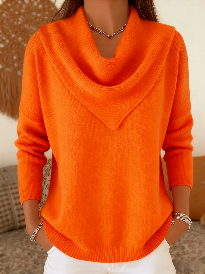 Tavelin - Soft-Touch Waterfall Neck Sweater