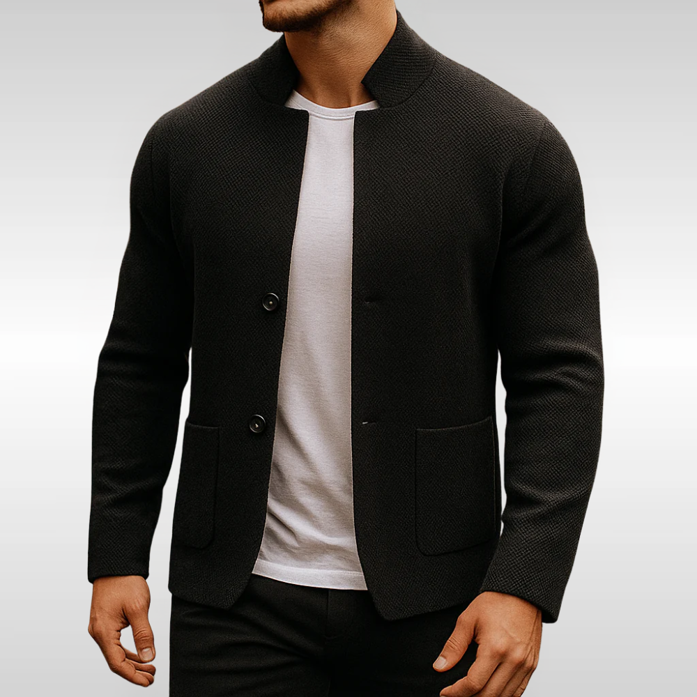 Caleb - Structured Knit Cardigan