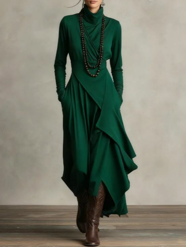 Rylise - Soft-Touch Draped Maxi Dress