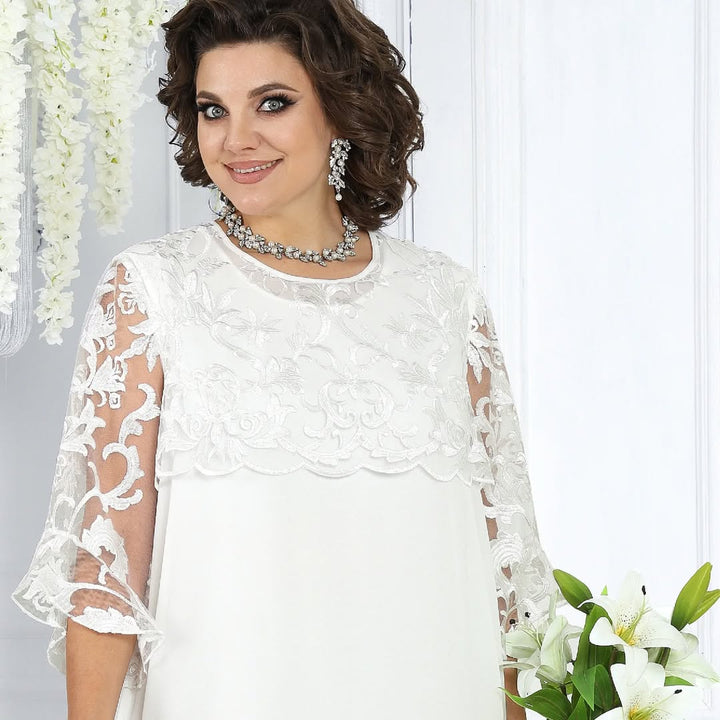 Lirona - Elegant Casual Midi Dress