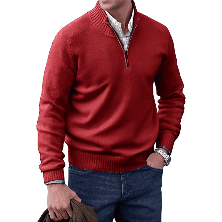 Saven - Soft-Touch Half-Zip Sweater