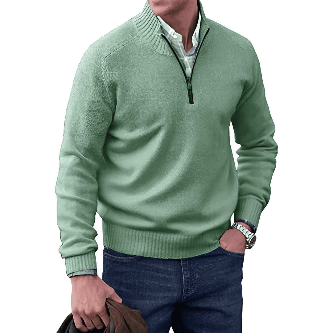 Saven - Soft-Touch Half-Zip Sweater