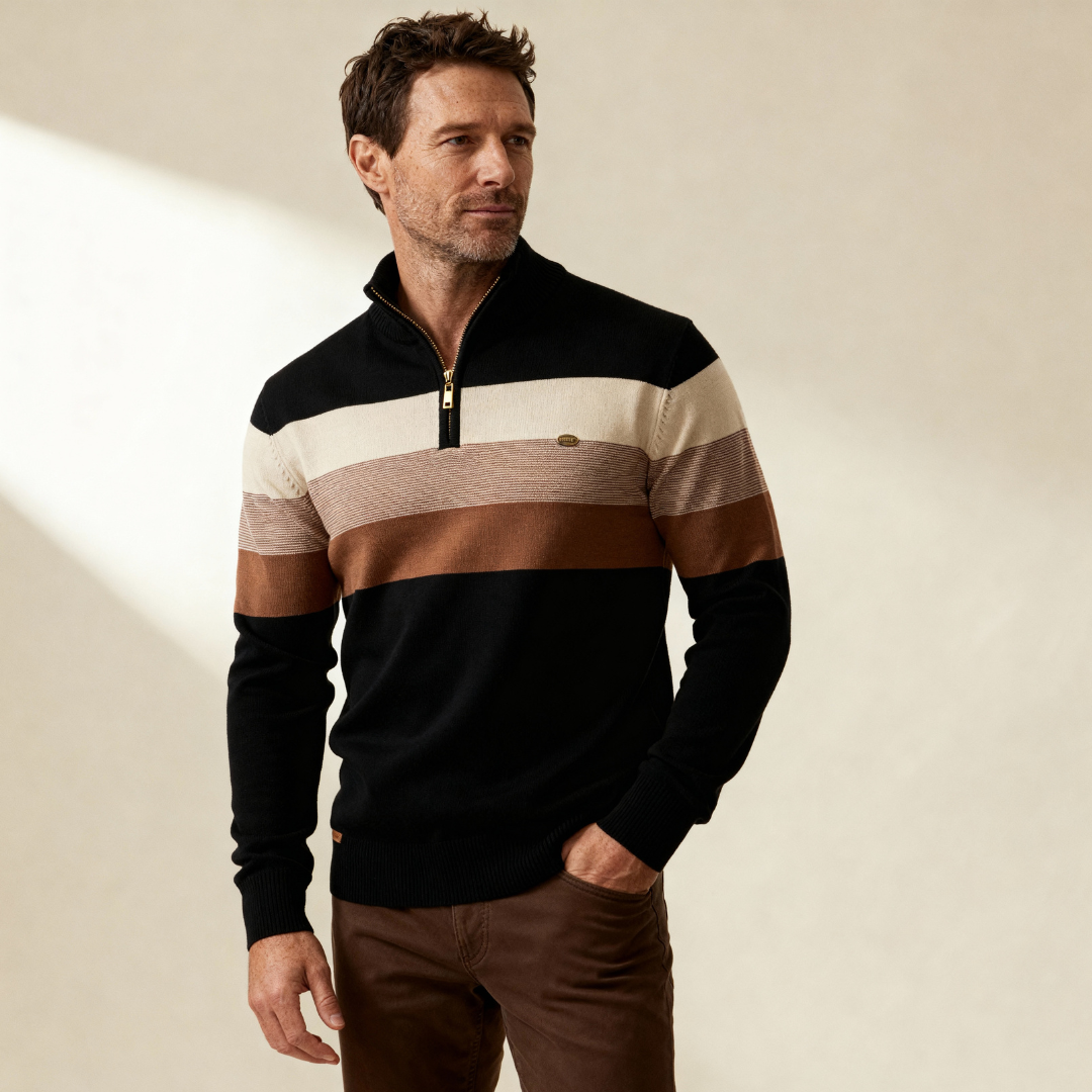 Sylvar - Stretch-Knit Quarter-Zip Sweater
