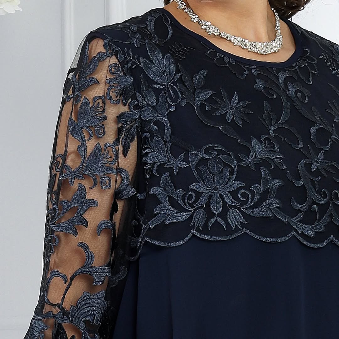 Lirona - Elegant Casual Midi Dress