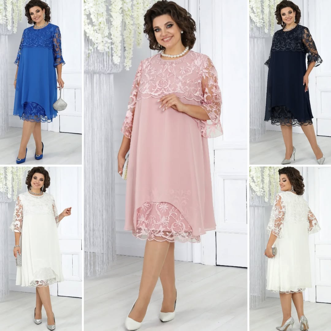 Lirona - Elegant Casual Midi Dress