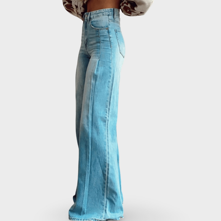 Mirise - Soft-Touch High-Waist Wide-Leg Trousers