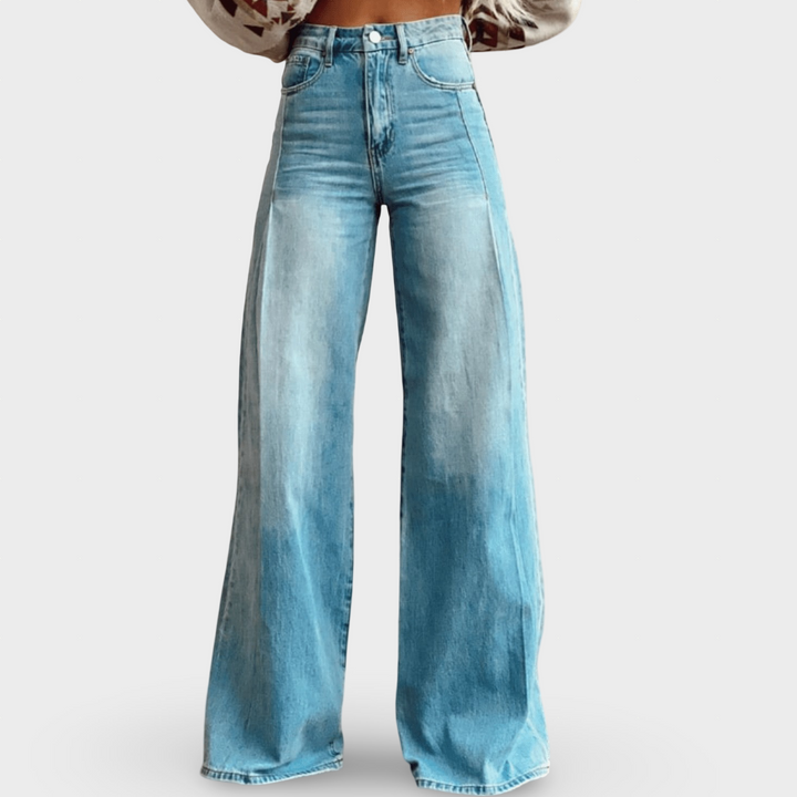 Mirise - Soft-Touch High-Waist Wide-Leg Trousers