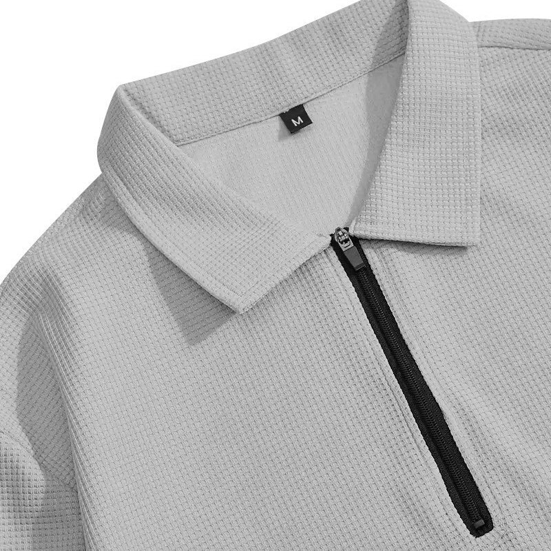 Vexar - Soft Touch Waffle Knit Quarter Zip Lounge Set