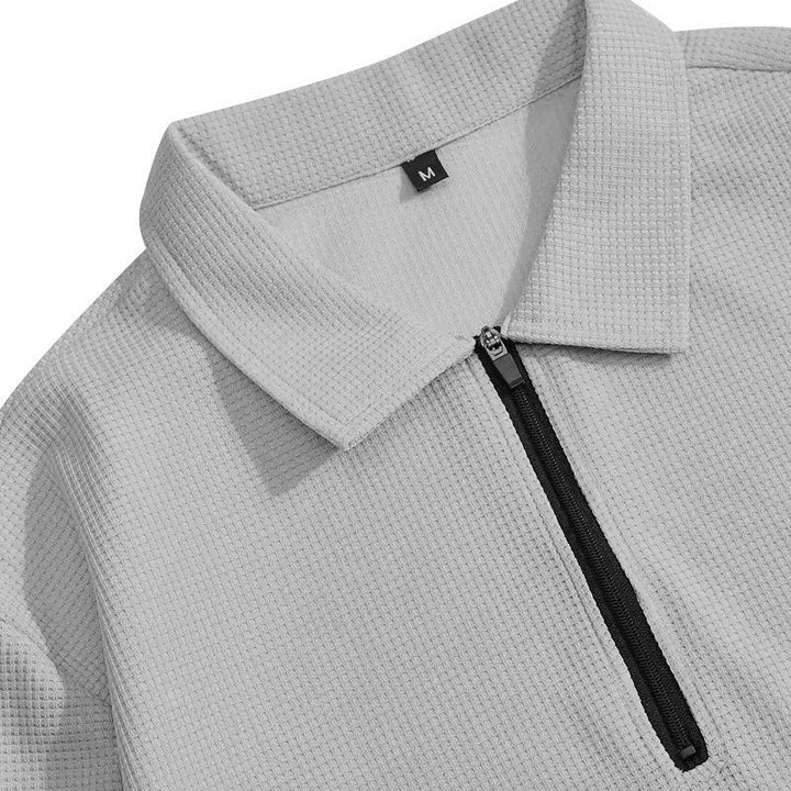 Vexar - Soft Touch Waffle Knit Quarter Zip Lounge Set